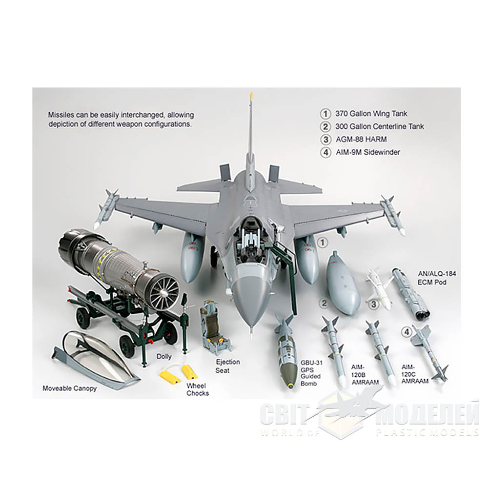 F-16CJ Block 50 1/32 Tamiya 60315 | Svit Modeley